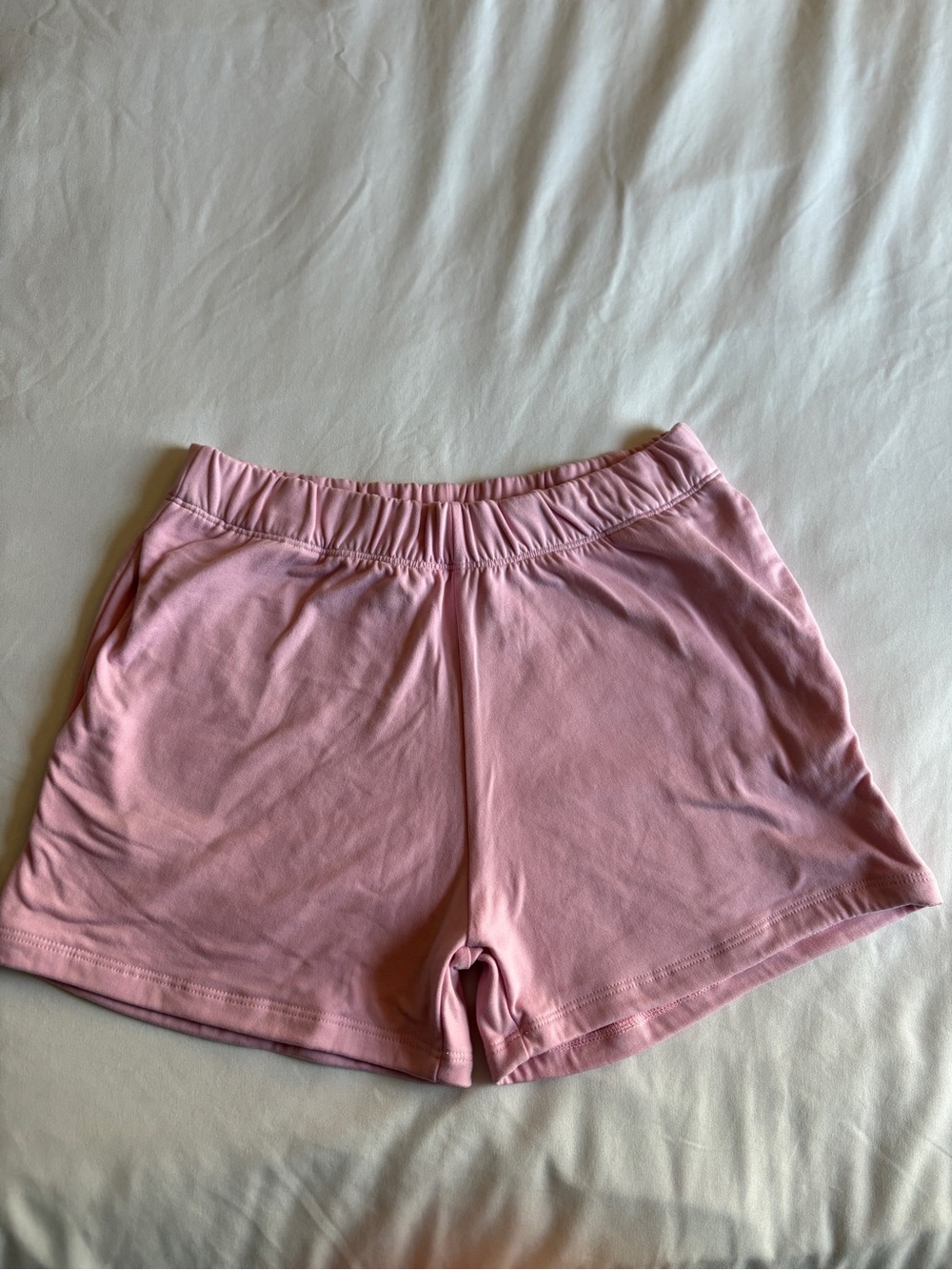 Jova Dusty Pink Elastic Waistband Lounge Shorts Casual Loungewear Athleisure